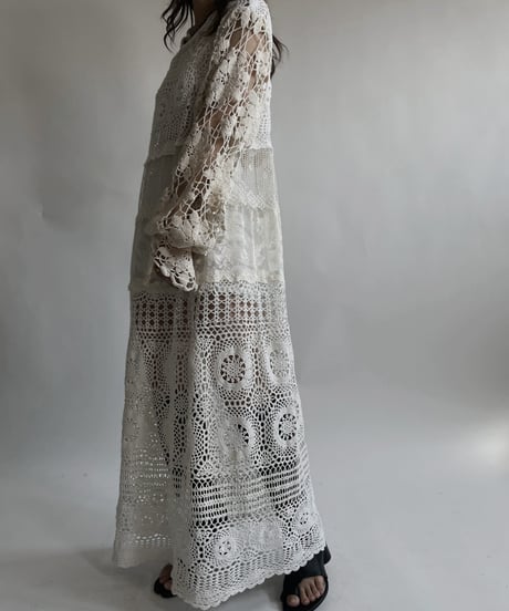 【RE;CIRCLE】 RE Crochet Lace One-piece / 220427-037