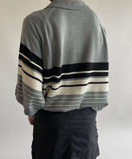 【USED】 TAG Sport S/S Zip up Knit Polo Shirt / 250517-026