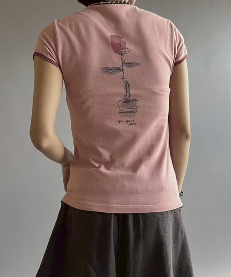 【USED】 Cop.Copine Flower Print Numbering Top  /251014-003