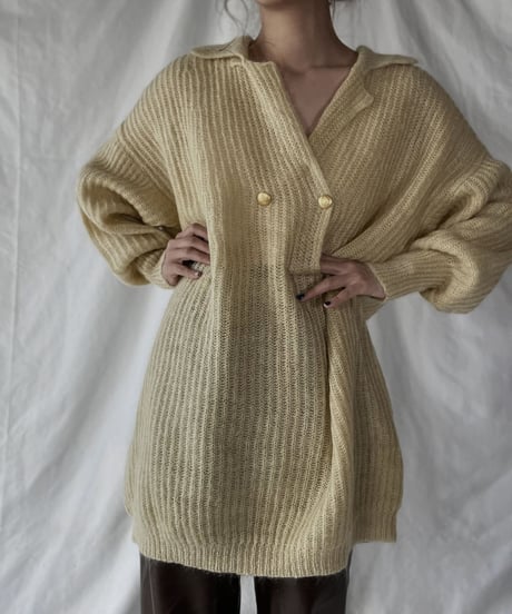 【USED】    Mohair Knit Top⑥/211216-007