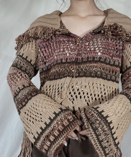 【USED】   Knit Cardigan/211216-034