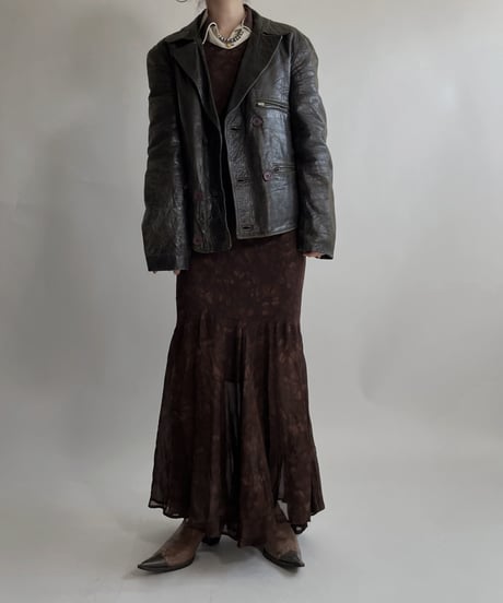 【USED】 Leather Jacket ① / 220409-001