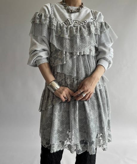 【USED】 Flower Patterned Tiered Camisole One-Piece/240928-022