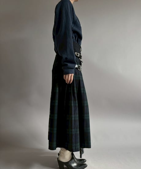【RE;CIRCLE】 RE Kilt Long Skirt / 260108-006