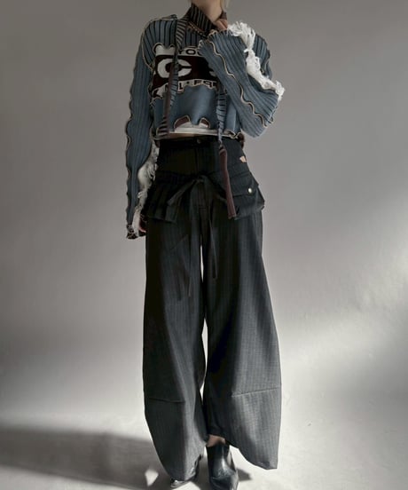 【RE;CIRCLE】 RE Mellow Ribbon Knit Top + Tie / 260122-016