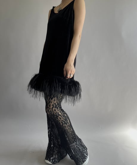 【USED】 I.AM.GIA Layered Lace Patterned Flare Pants / 241019-008