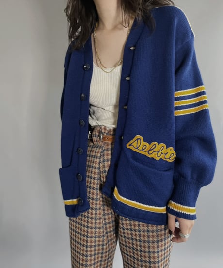 【USED】  Lettered Cardigan / 221105-001