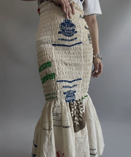 【RE;CIRCLE】RE Eco-Friendly Bag Shirring Skirt/ 230727-017