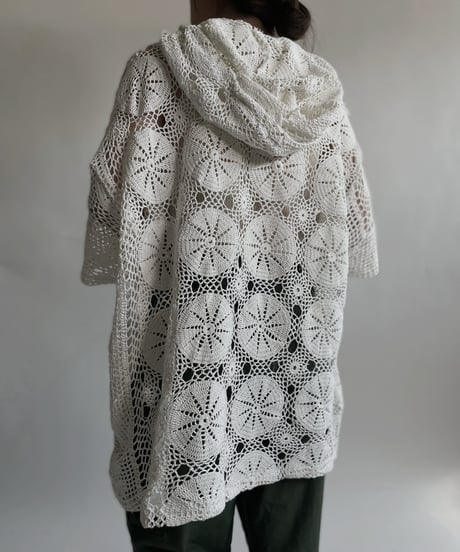 【RE;CIRCLE】 RE Crochet Lace S/S Hoodie / 220427-029
