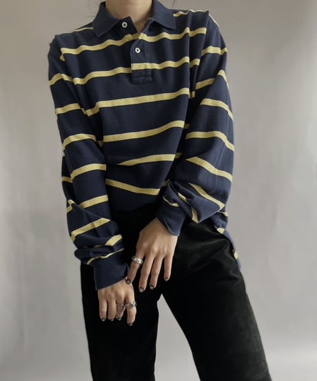 【USED】 Polo By Ralph Lauren Striped Polo Shirt / 221210-014
