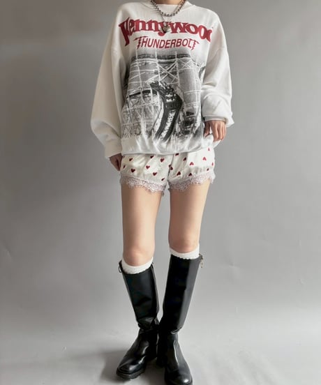 【USED】 MADE in USA FRUIT OF THE ROOM Kenny wood HUNDERBOL Sweat / 250927-011
