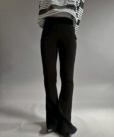 【USED】 Courreges Rib Knit Pants / 260124-007