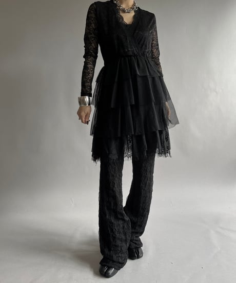 【USED】 Lace Patterned One-Piece/240928-018