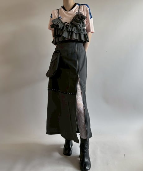 【RE;CIRCLE】 RE Suit Frill Bustier / 250717-006