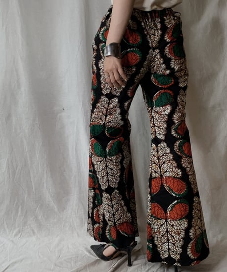 【RE;CIRCLE】 RE African Batik Flare Pants③/210428-014