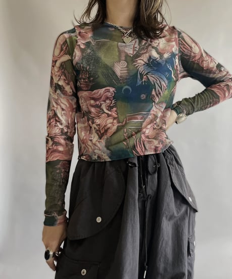 【USED】 L/S Power Net Top / 230527-026