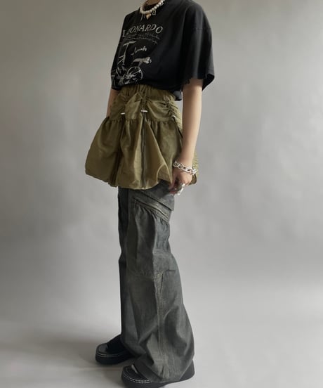 【RE;CIRCLE】 RE Army Parachute Balloon Skirt Mini / 250306-003