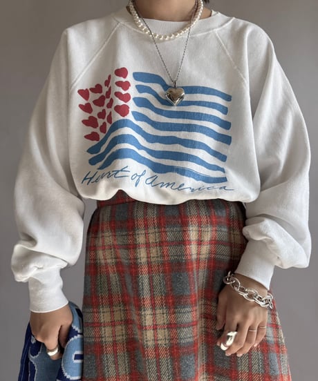 【USED】 80~90s Heart of America Sweat Top  /241223-012