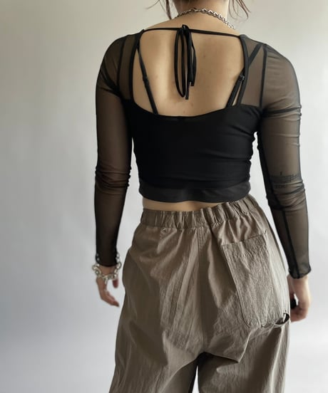 【USED】 L/S Sheer Top /240914-008
