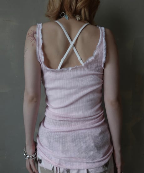 【RE;CIRCLE】 Re Embroidered Camisole Top  /  250724-015