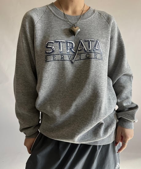 【USED】 Made in USA 90s JERZZES STRATA Sweat Top /241207-024