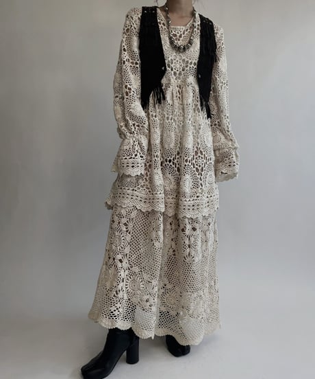 【RE;CIRCLE】 RE Crochet Lace One-piece / 220818-002