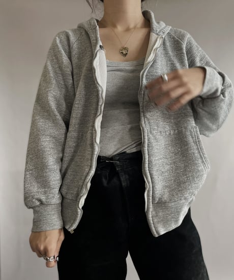 【USED】 Zipup Hoodie Light Gray / 221210-011