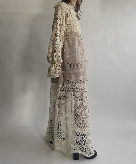 【RE;CIRCLE】 RE Crochet Lace One-piece / 220623-001