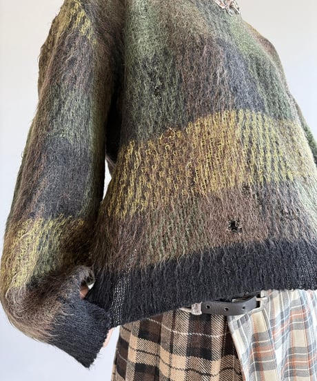 【USED】 60's Vintage Mohair Knit Top /250102-019