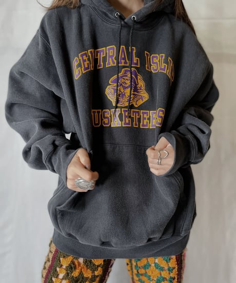 【USED】  Champion Reverse Weave Hoodie CENTRAL ISLIP/210902-025