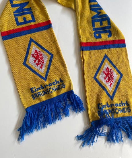 【USED】 Knit Soccer Muffler Blue × Yellow / 230206-014