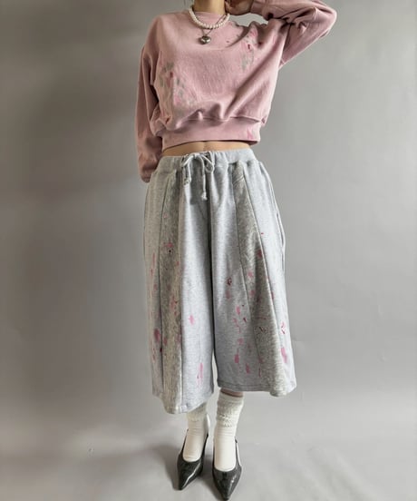 【USED】 Paint Short Sweat / 250925-004