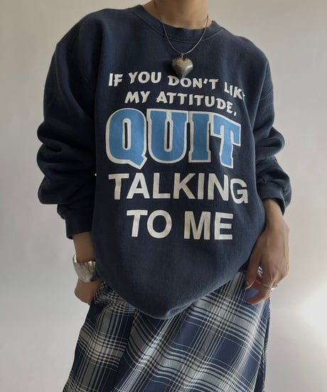 【USED】QUIT Sweat Top /241019-026