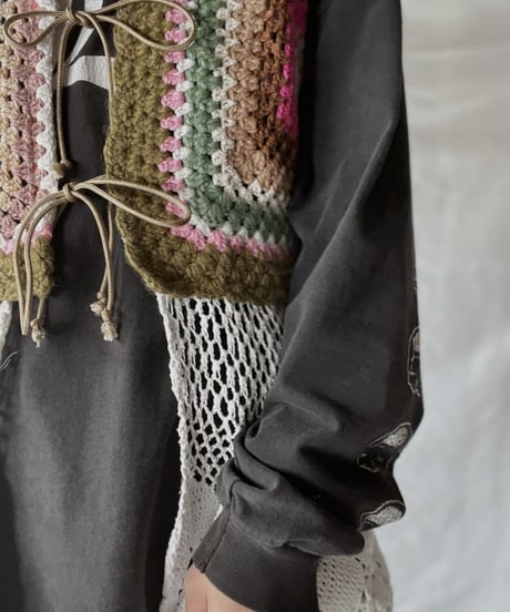 【RE;CIRCLE】 RE Granny × Crochet N/S Gown①/211014-011