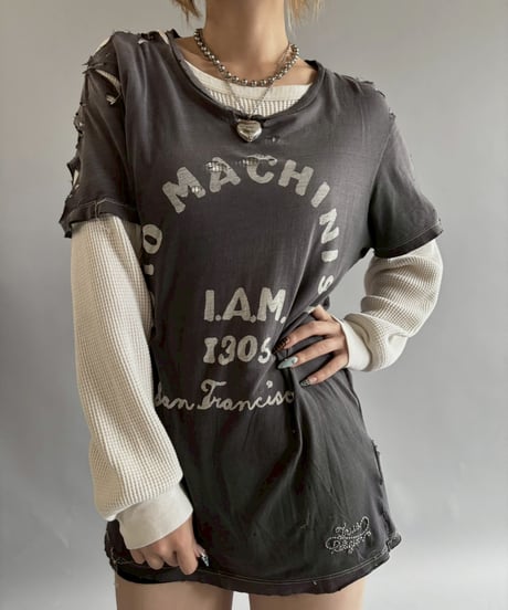 【USED】 AUTOMACHINISTS Damage T-shirt&Thermal L/S T-Shirt /251025-005