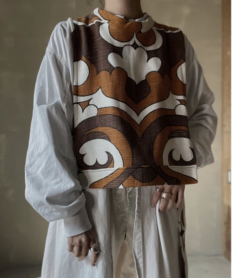 【RE;CIRCLE】 RE Curtain Vest/220226-010