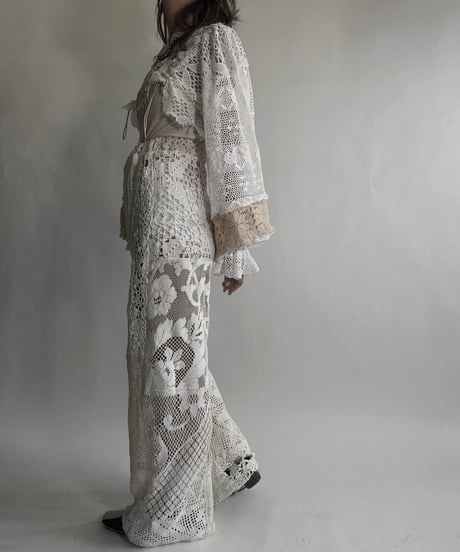 【RE;CIRCLE】 RE Crochet Cord Top / 220623-016