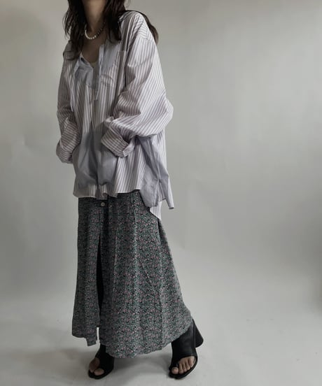 【RE;CIRCLE】 RE Stripe Shirt Mexican Hoodie / 220423-033