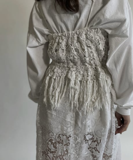 【RE;CIRCLE】 RE Crochet Lace Camisole One-piece / 220427-043