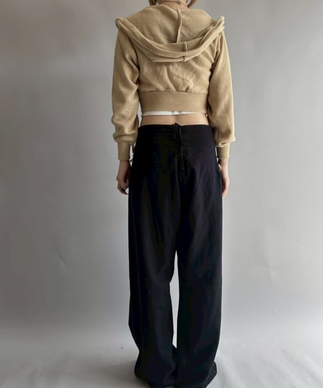 【RE;CIRCLE】 RE Hooded Acrylic Short Cardigan / 251016-008