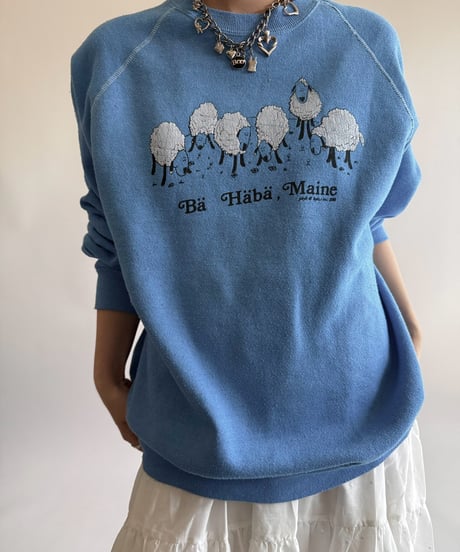 【USED】 Made in USA 88's Lee Sheep Raglan Sweat Top  /250322-022