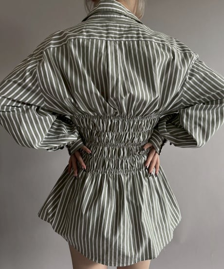 【RE;CIRCLE】 RE Shirring Shirt / 260409-016