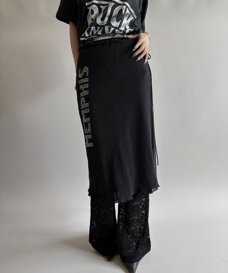 【USED】 Lace Pattern Flare Pants  / 250823-029