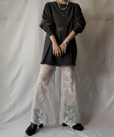 【RE;CIRCLE】 RE Lace Pants⑤/ 210801-071