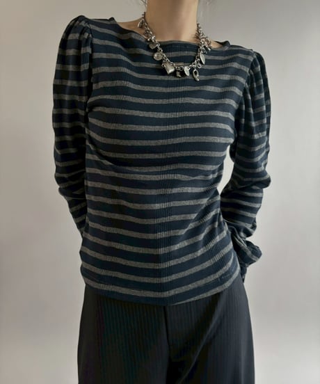 【RE;CIRCLE】 RE Border Top/ 260402-004