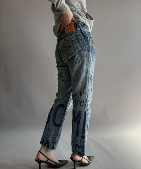 【USED】 W&LT 97AW Graffiti Denim Pants / 251108-020