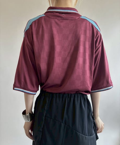 【USED】 09~10's UMBRO West Ham Soccer Shirt / 250717-017