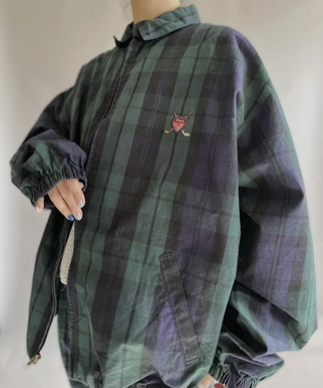 【USED】 POLO Ralph Lauren Zip-up Checked Jacket / 230114-005