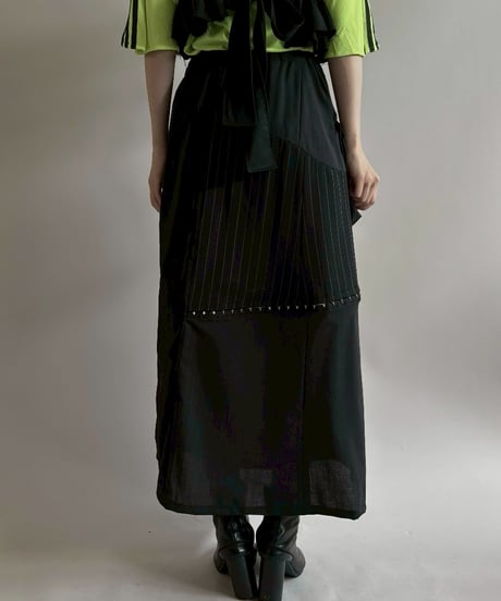 【RE;CIRCLE】 RE Suit Asymmetry Long Skirt/ 250717-010