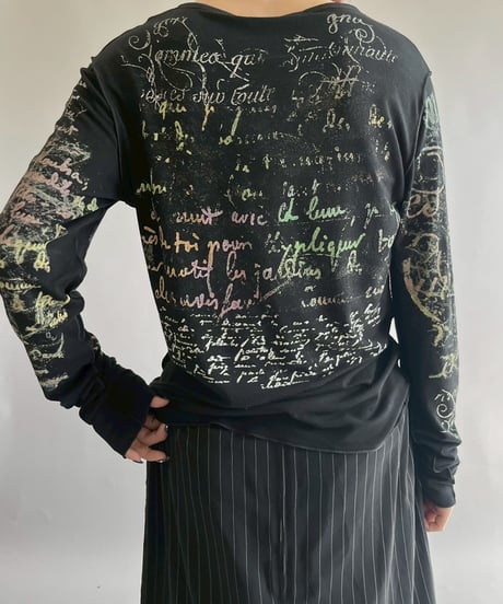 【USED】 Cop.Copine Pattern L/S Top  /251014-010
